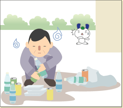 ゴミの仕分けくらいはきちんとしてほしい。